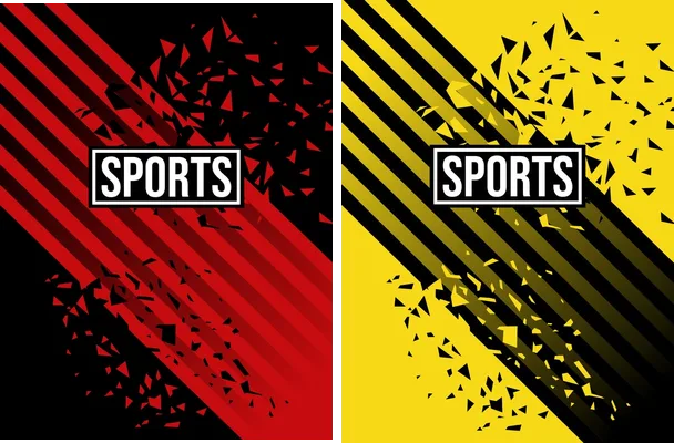 pattern sports red black