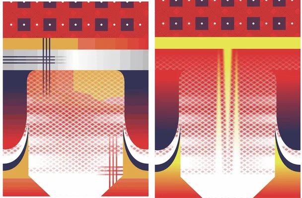 pattern sports red geometrico 2