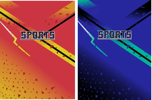 pattern sports triangles degrade