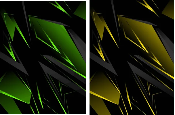 pattern vector geometric degrades green