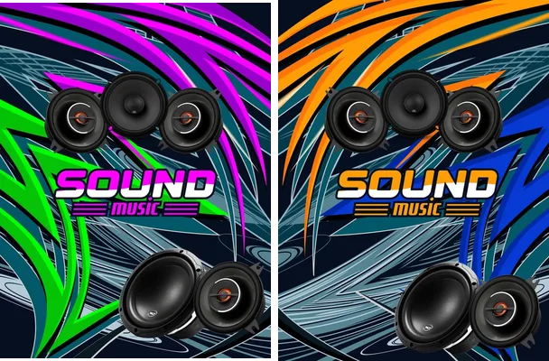 patterns sports music concept