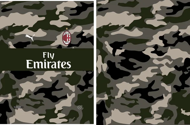 plantilla de milan camuflaje