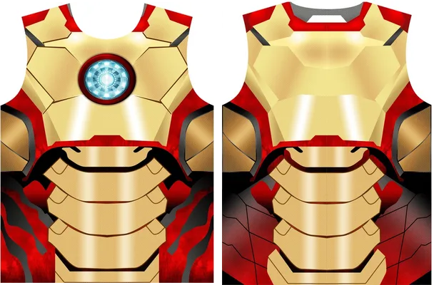 plantilla iron man para sublimar camisetas