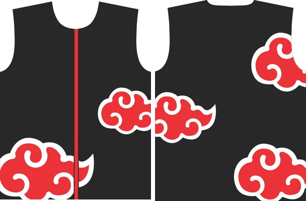 plantilla traje akatsuki