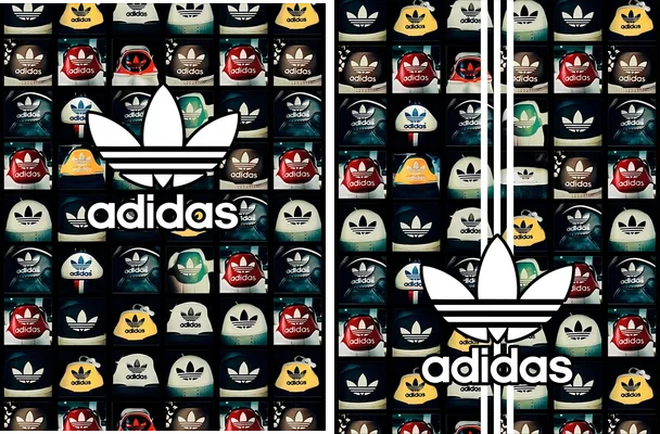 print adidas collage