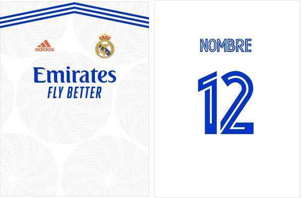real madrid 2021 22 home vector camiseta free download