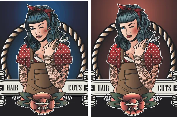 retro barber design