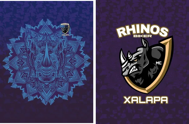 rhinos mandala design