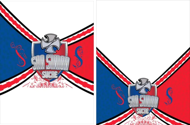 san simon sucre blue red