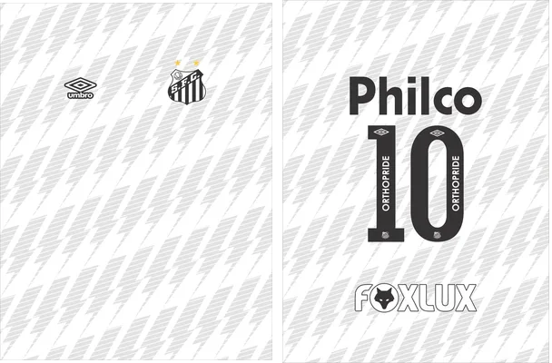 santos fc 2021 2022 vector de camiseta de futbol