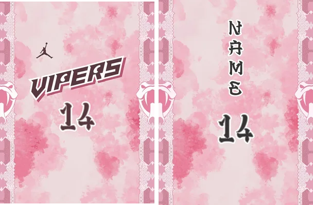 snake pink acuarela design