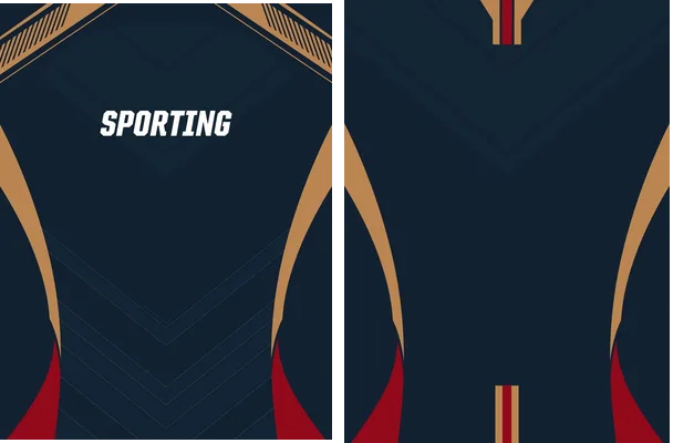 sport dark blue gold