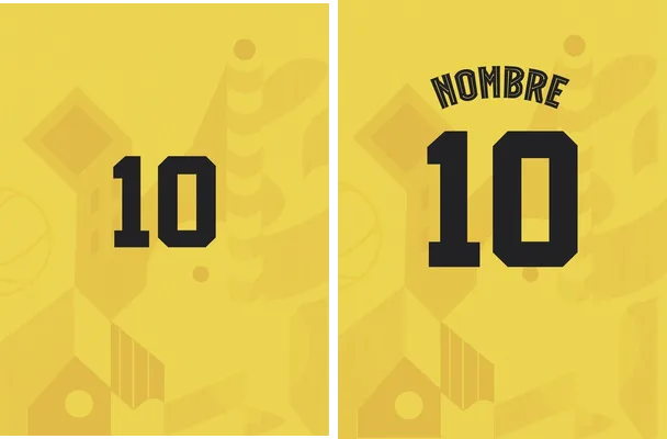 sport pattern yellow black