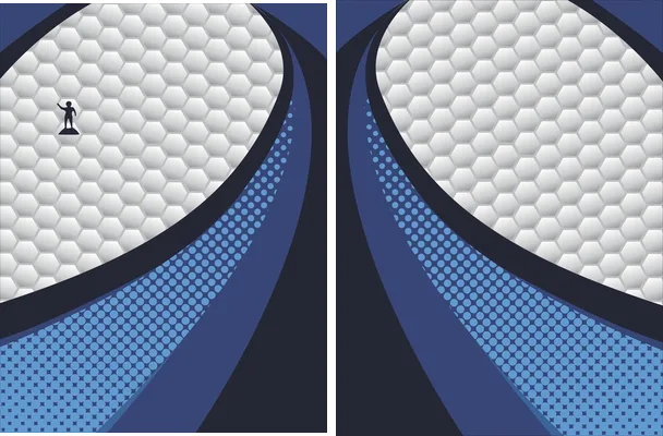 sport puntillismo azul