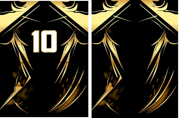 sporting black golden