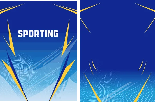 sporting blue geo sky