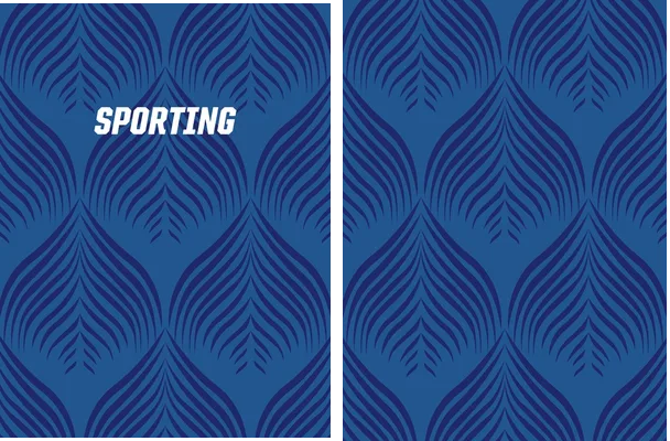 sporting blue slash