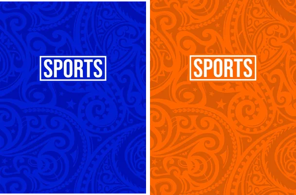 sports blue damask