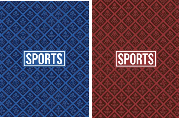 sports blue geometric