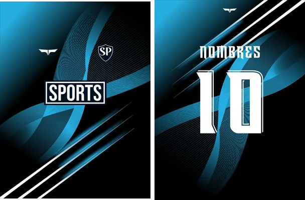 sports degardes concept blue