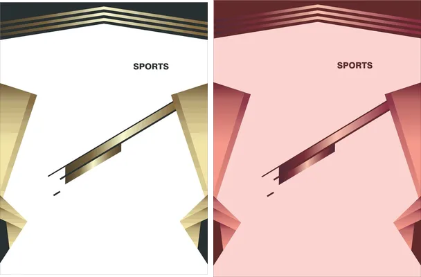 sports degradado dorado