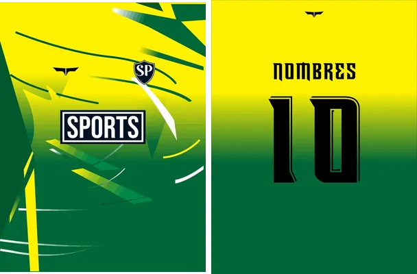 sports degrade green yellow