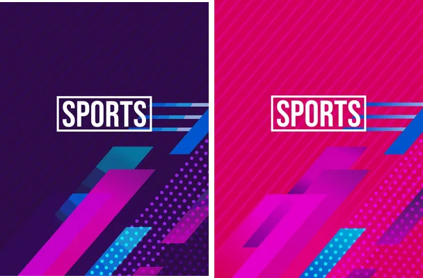 sports degrade purple pink