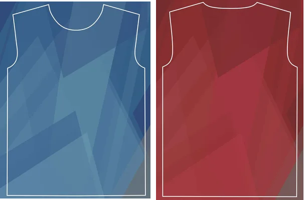 sports geometric and degrade