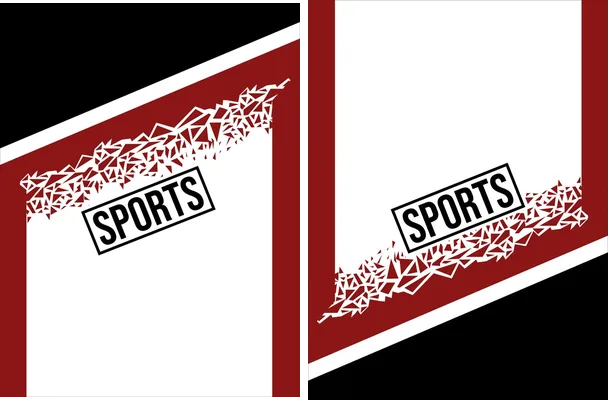 sports geomteric triangle concept