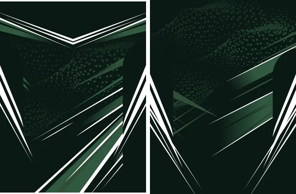 sports green geometrico