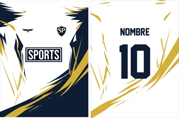 sports grunge blue gold ii