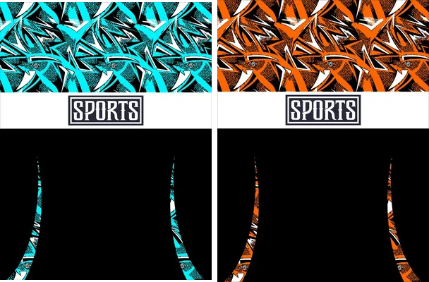 sports grunge geometric designs