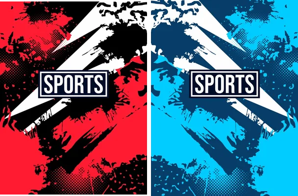 sports grunge red black 2