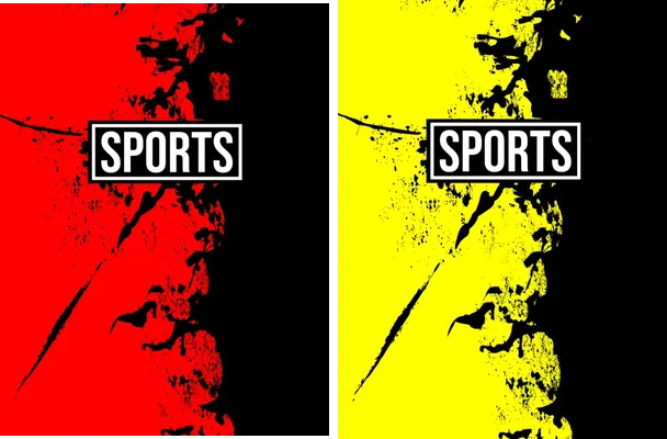 sports grunge red black