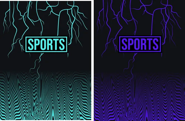sports ligtht blue black