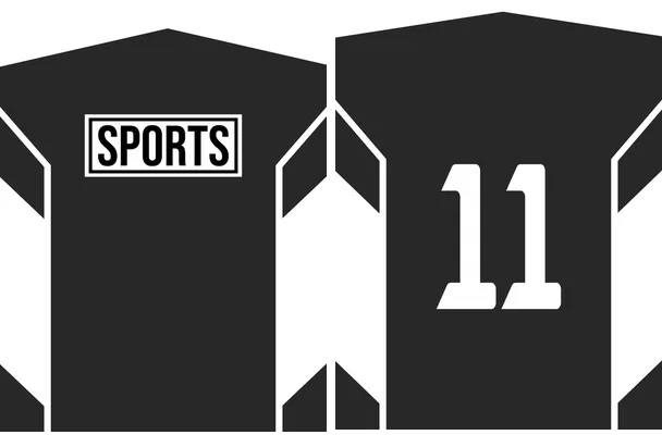 sports lineas black white