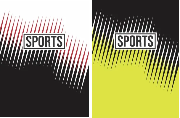 sports lines geometris black