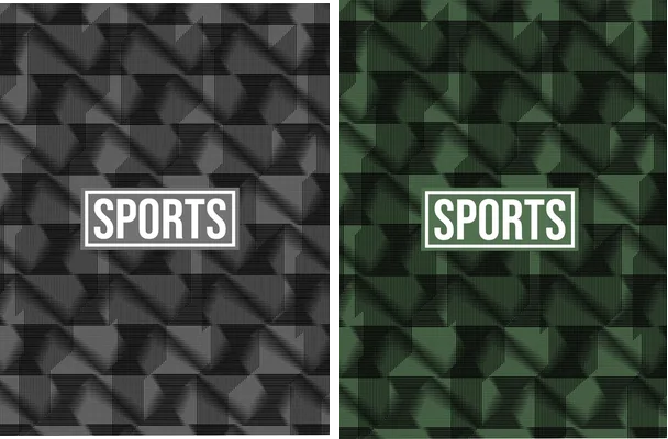 sports pattern black
