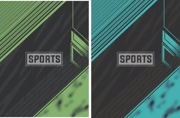 sports pattern grennblue