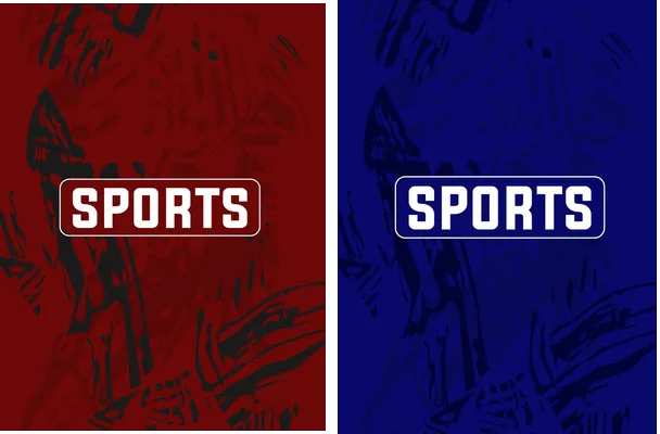 sports pattern irregular strokes