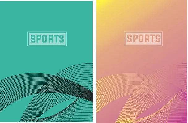 sports pattern line