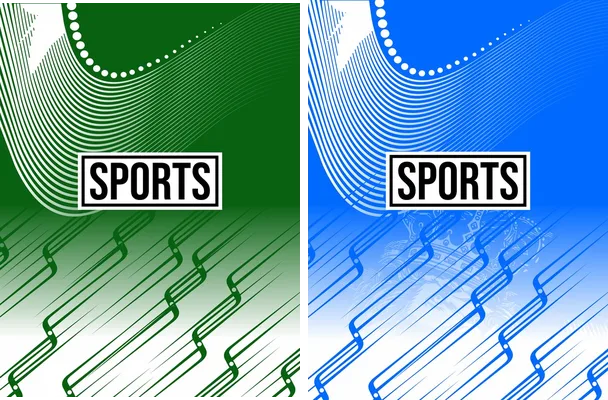 sports pattern lines green degrades