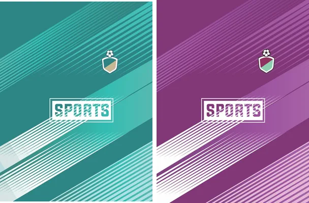 sports pattern lines greenpink