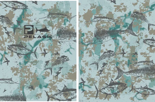 sports pattern military fish