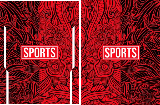 sports pattern red 2