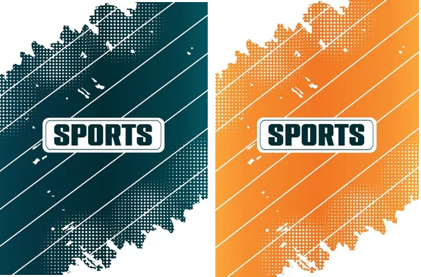 sports pattern white lines