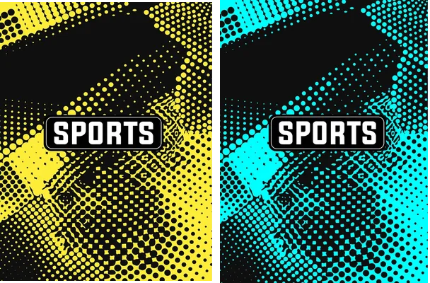 sports patterns degraded circles