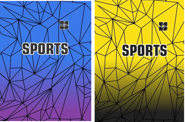 sports personalizado lines vector