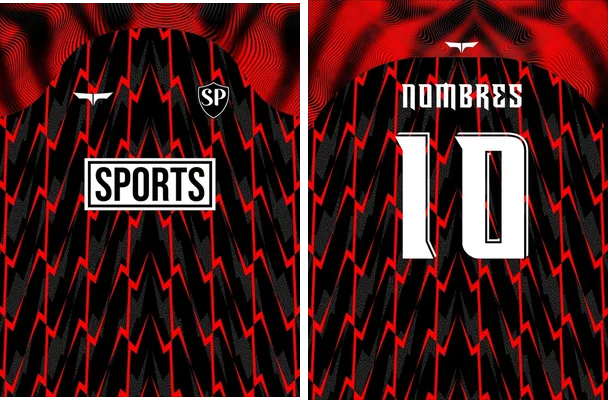 sports red geometric concept