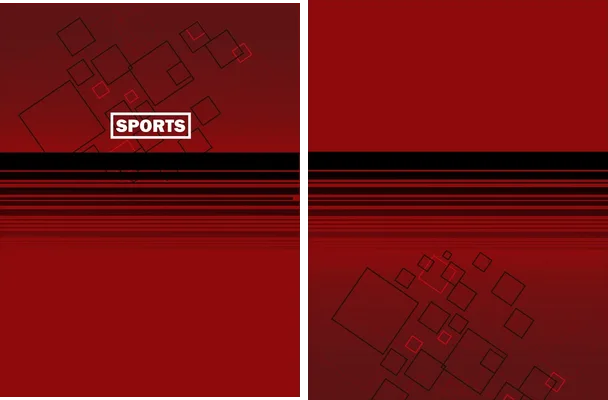 sports red geometric